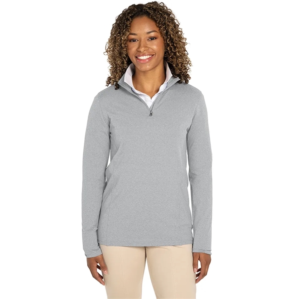 Women's Heathered Eco-Logic Stretch Quarter Zip - Women's Heathered Eco-Logic Stretch Quarter Zip - Image 6 of 25