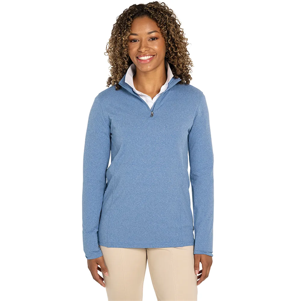 Women's Heathered Eco-Logic Stretch Quarter Zip - Women's Heathered Eco-Logic Stretch Quarter Zip - Image 0 of 25