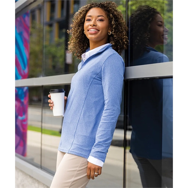 Women's Heathered Eco-Logic Stretch Quarter Zip - Women's Heathered Eco-Logic Stretch Quarter Zip - Image 24 of 25