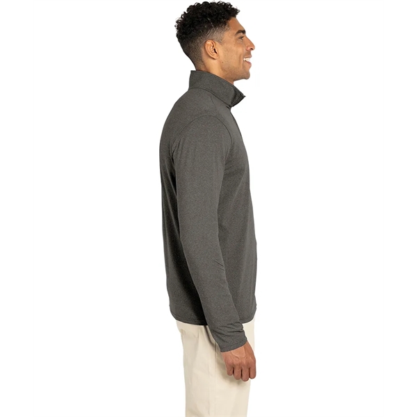 Men's Heathered Eco-Logic Stretch Quarter Zip - Men's Heathered Eco-Logic Stretch Quarter Zip - Image 8 of 25