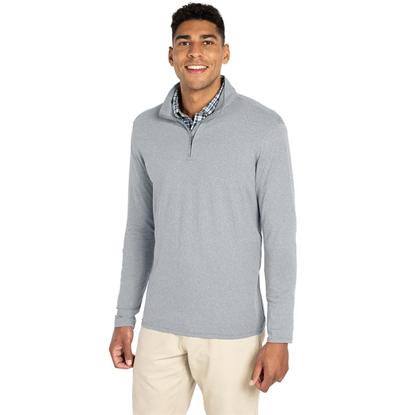 Men's Heathered Eco-Logic Stretch Quarter Zip - Men's Heathered Eco-Logic Stretch Quarter Zip - Image 12 of 25