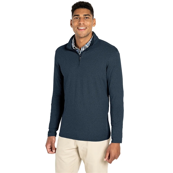 Men's Heathered Eco-Logic Stretch Quarter Zip - Men's Heathered Eco-Logic Stretch Quarter Zip - Image 0 of 25