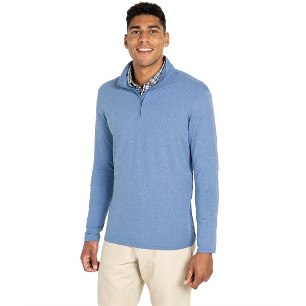 Men's Heathered Eco-Logic Stretch Quarter Zip - Men's Heathered Eco-Logic Stretch Quarter Zip - Image 18 of 25