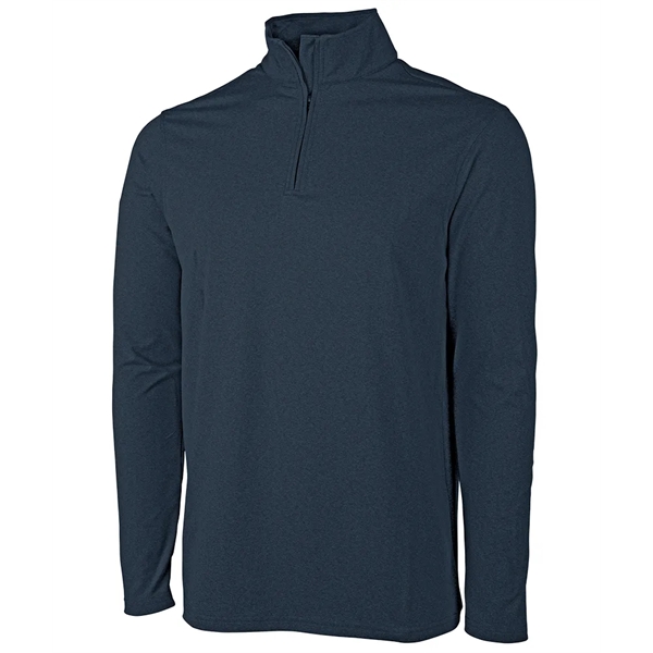 Men's Heathered Eco-Logic Stretch Quarter Zip - Men's Heathered Eco-Logic Stretch Quarter Zip - Image 3 of 25