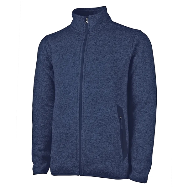 Men's Heathered Fleece Jacket - Men's Heathered Fleece Jacket - Image 1 of 7