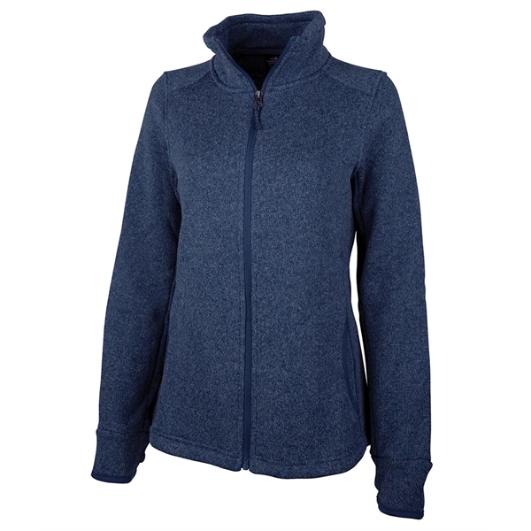 Women's Heathered Fleece Jacket - Women's Heathered Fleece Jacket - Image 3 of 9