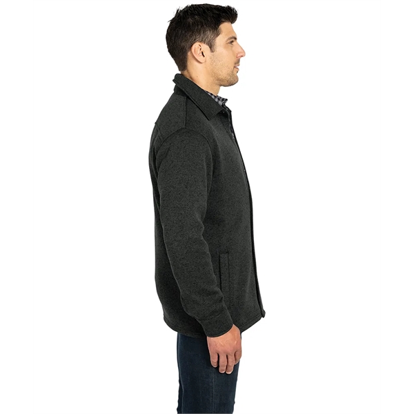 Heathered Fleece Snap Shacket - Heathered Fleece Snap Shacket - Image 10 of 22