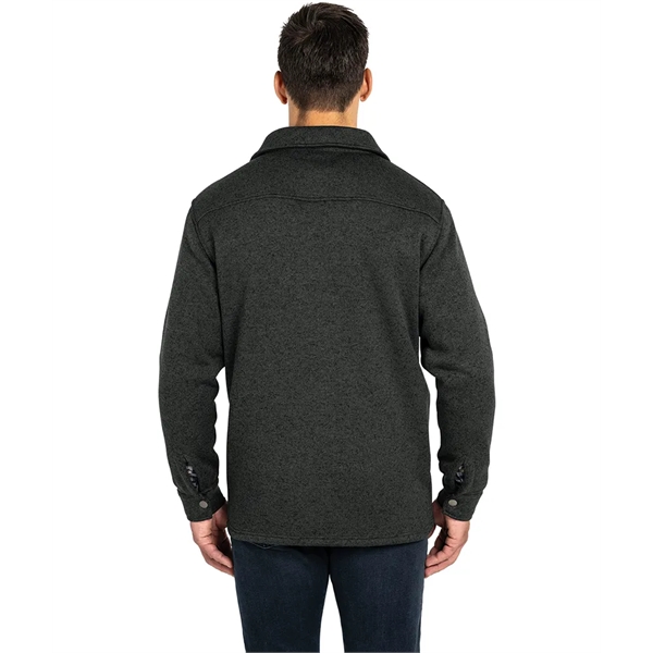 Heathered Fleece Snap Shacket - Heathered Fleece Snap Shacket - Image 9 of 22