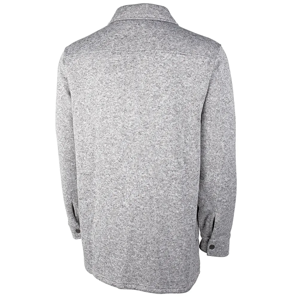 Heathered Fleece Snap Shacket - Heathered Fleece Snap Shacket - Image 20 of 22