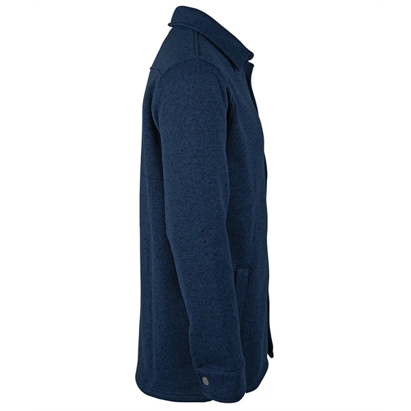 Heathered Fleece Snap Shacket - Heathered Fleece Snap Shacket - Image 6 of 22