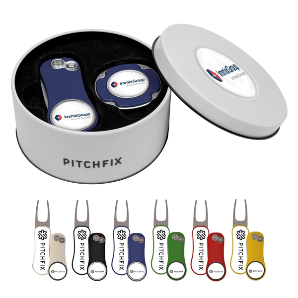 Pitchfix® XL 3.0 Golf Divot Tool Gift Set w/ MultiMarker - Pitchfix® XL 3.0 Golf Divot Tool Gift Set w/ MultiMarker - Image 0 of 9