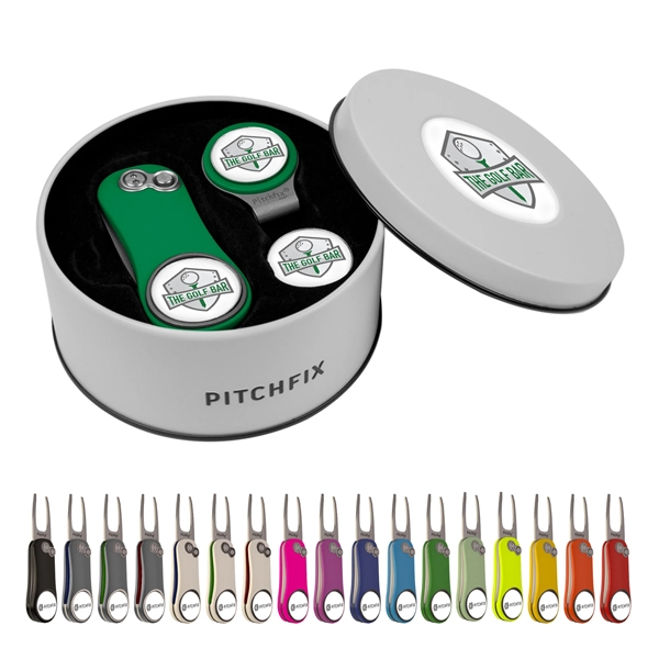 Pitchfix Hybrid 2.0 Golf Divot Tool Gift Set w/Hat Clip - Pitchfix Hybrid 2.0 Golf Divot Tool Gift Set w/Hat Clip - Image 0 of 11