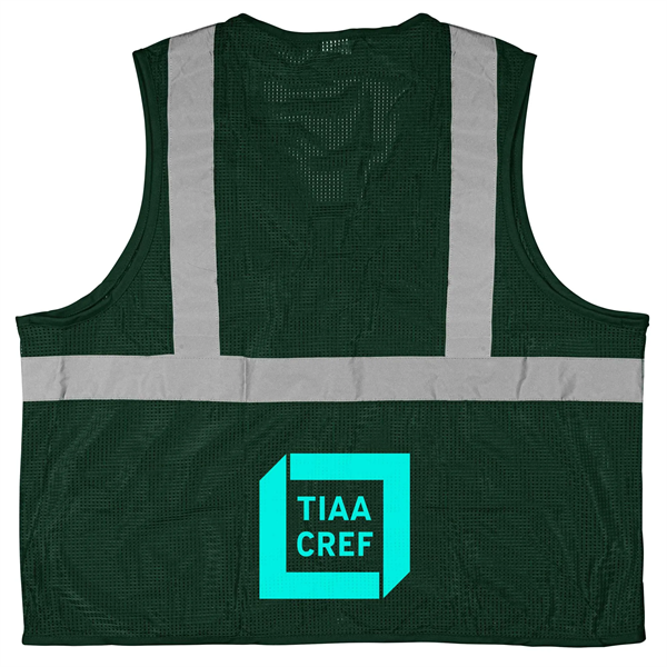 100% Polyester Premium Reflective Safety Vest - 100% Polyester Premium Reflective Safety Vest - Image 3 of 18