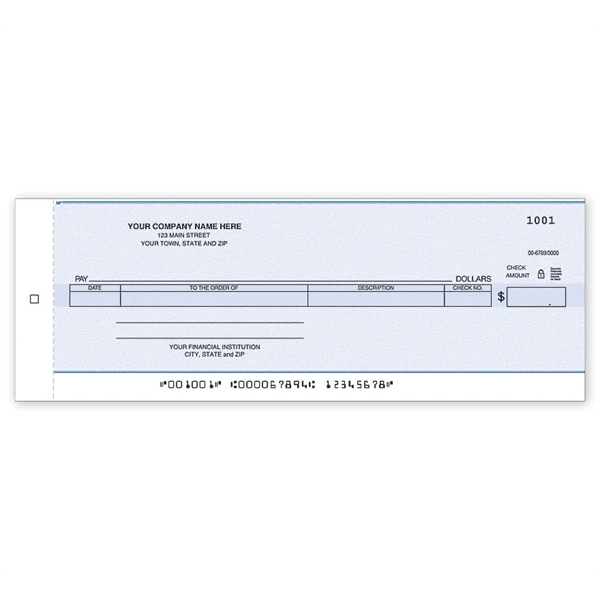 Custom Checks, Cash Disbursement Center - Carbons