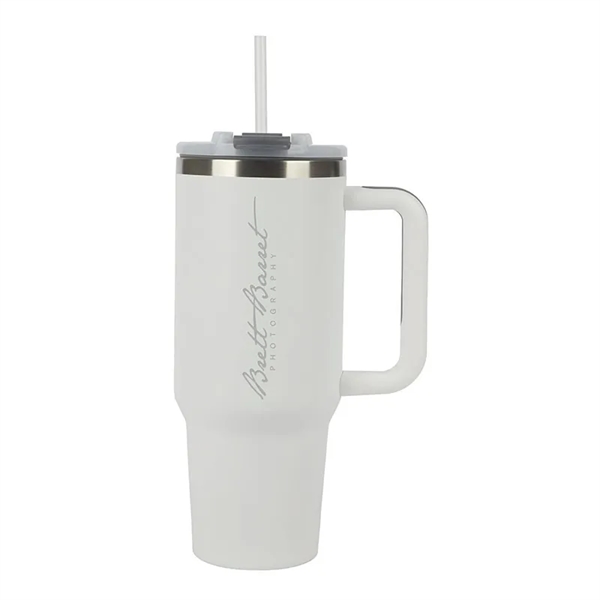 Acadia 40 oz. Double Wall, Stainless Steel Travel Mug - Acadia 40 oz. Double Wall, Stainless Steel Travel Mug - Image 4 of 4