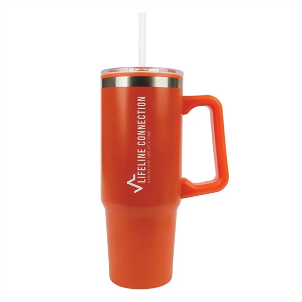 Zane 30 oz. Steel/PP Liner Travel Mug - Zane 30 oz. Steel/PP Liner Travel Mug - Image 5 of 13