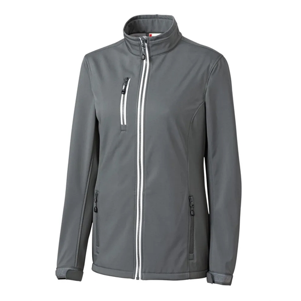 Clique Telemark Eco Stretch Softshell Full Zip Womens Jacket - Clique Telemark Eco Stretch Softshell Full Zip Womens Jacket - Image 9 of 27