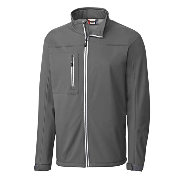 Clique Telemark Eco Stretch Softshell Full Zip Mens Jacket - Clique Telemark Eco Stretch Softshell Full Zip Mens Jacket - Image 6 of 8