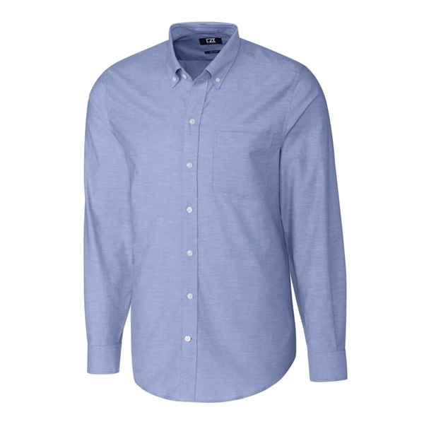 Cutter & Buck Stretch Oxford Mens Long Sleeve Dress Shirt - Cutter & Buck Stretch Oxford Mens Long Sleeve Dress Shirt - Image 2 of 7