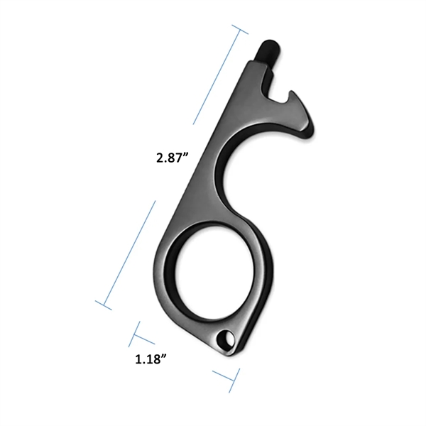 No Touch Door Bottle Opener Keychain - No Touch Door Bottle Opener Keychain - Image 1 of 4
