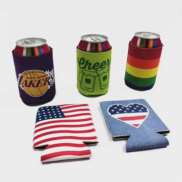 Custom Logo Printing Neoprene Can Bottle Cooler - Custom Logo Printing Neoprene Can Bottle Cooler - Image 0 of 11