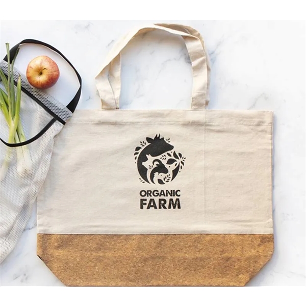 Linen and Cork Tote Bag - Linen and Cork Tote Bag - Image 2 of 2