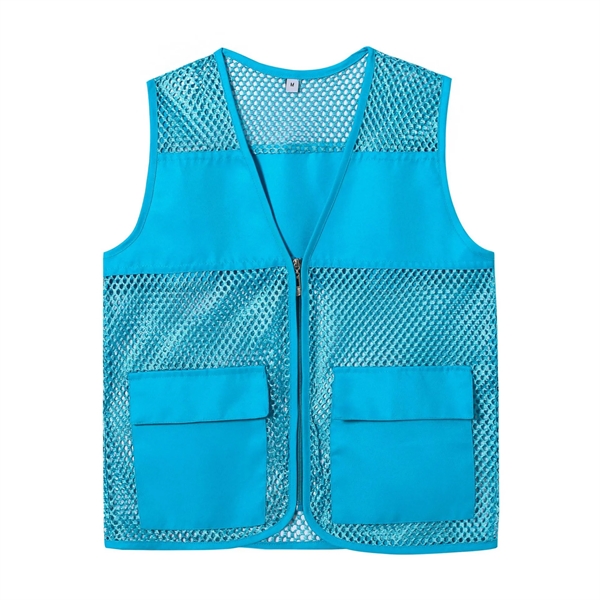 High Visibility Mesh Vest with Pockets - High Visibility Mesh Vest with Pockets - Image 1 of 7
