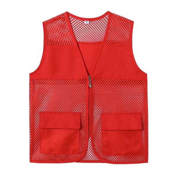 High Visibility Mesh Vest with Pockets - High Visibility Mesh Vest with Pockets - Image 5 of 7