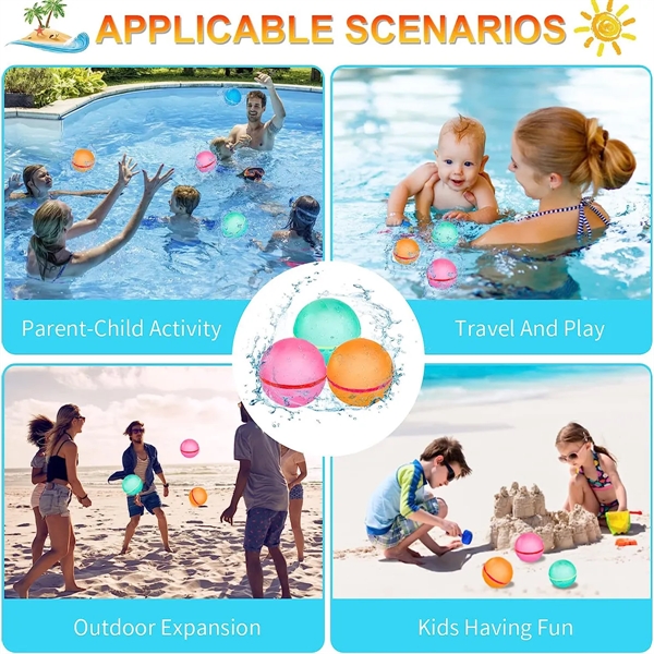 Set of 6 Reusable Water Balloons - Set of 6 Reusable Water Balloons - Image 5 of 5