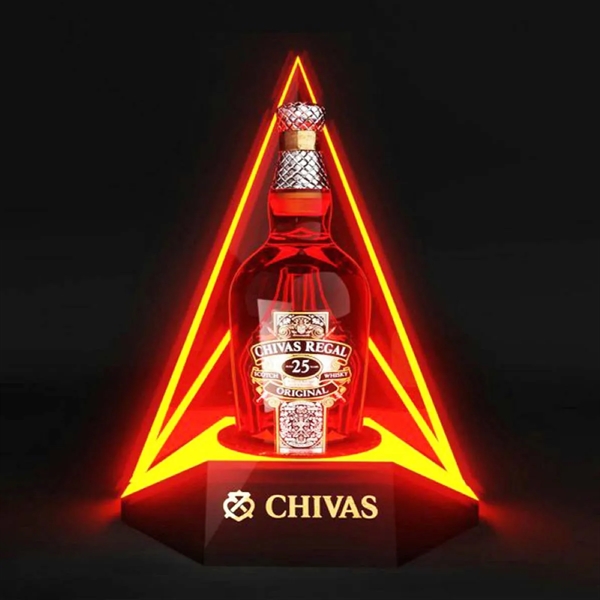 Custom Led Lighted Liquor Bottle Display Shelf - Custom Led Lighted Liquor Bottle Display Shelf - Image 2 of 3