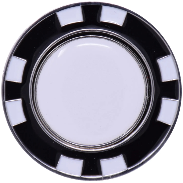Metal Poker Chip with Magnetic Ball Marker - Metal Poker Chip with Magnetic Ball Marker - Image 4 of 13