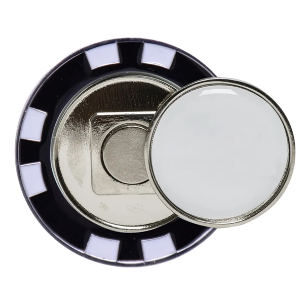 Metal Poker Chip with Magnetic Ball Marker - Metal Poker Chip with Magnetic Ball Marker - Image 5 of 13