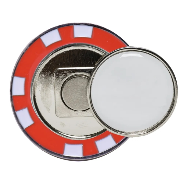 Metal Poker Chip with Magnetic Ball Marker - Metal Poker Chip with Magnetic Ball Marker - Image 11 of 13