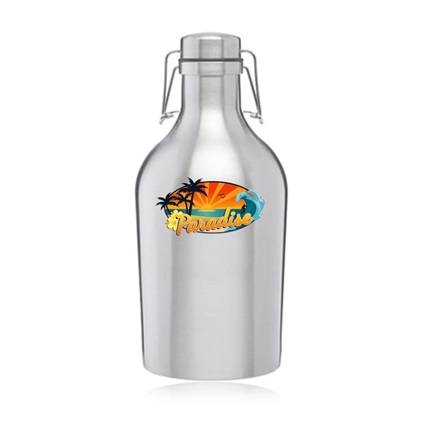 2 Liter Stainless Steel Dublin Growlers - 2 Liter Stainless Steel Dublin Growlers - Image 0 of 1