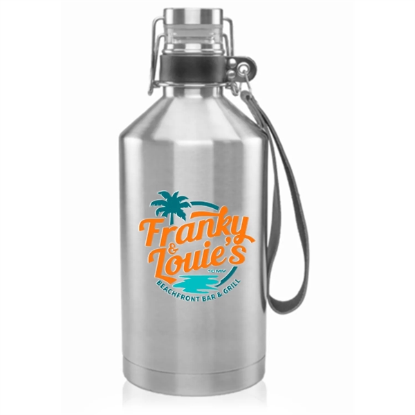 64 Oz Stainless Steel Canteen Growlers - 64 Oz Stainless Steel Canteen Growlers - Image 0 of 1