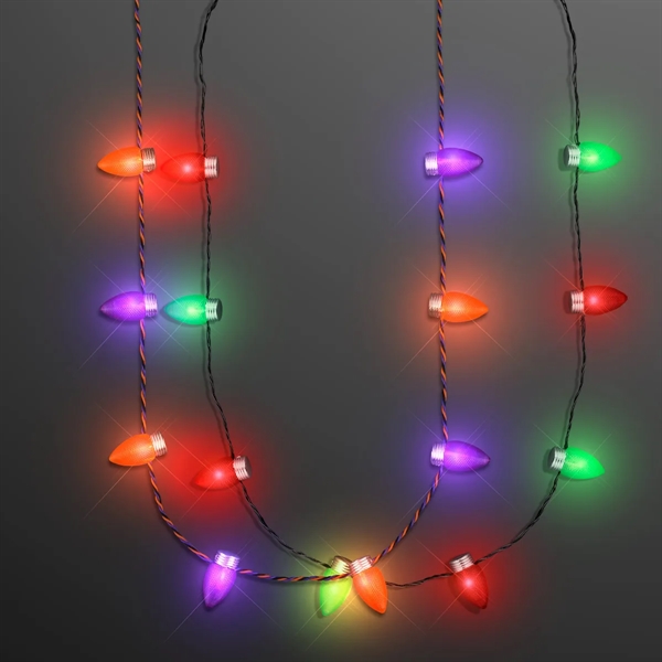 Holiday Light Necklaces With 1" Bulbs - Holiday Light Necklaces With 1" Bulbs - Image 0 of 4