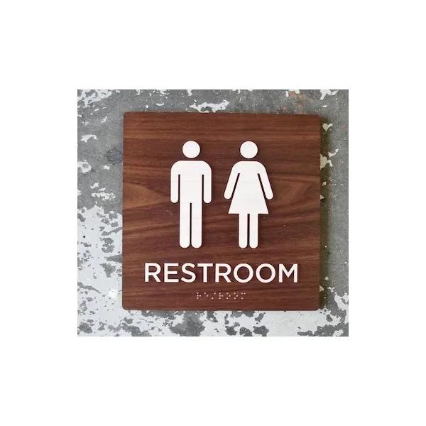 6" x 6" - Customizable Wood ADA Sign - 6" x 6" - Customizable Wood ADA Sign - Image 0 of 0