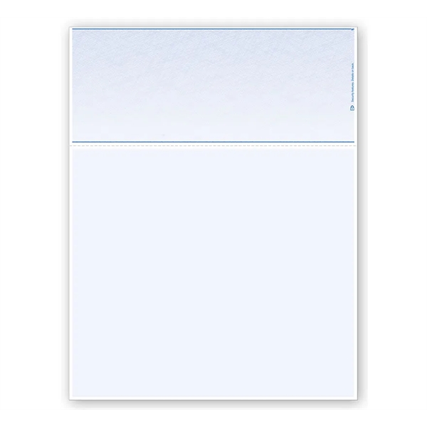 Custom Laser Top Blank Check Stock with Voucher