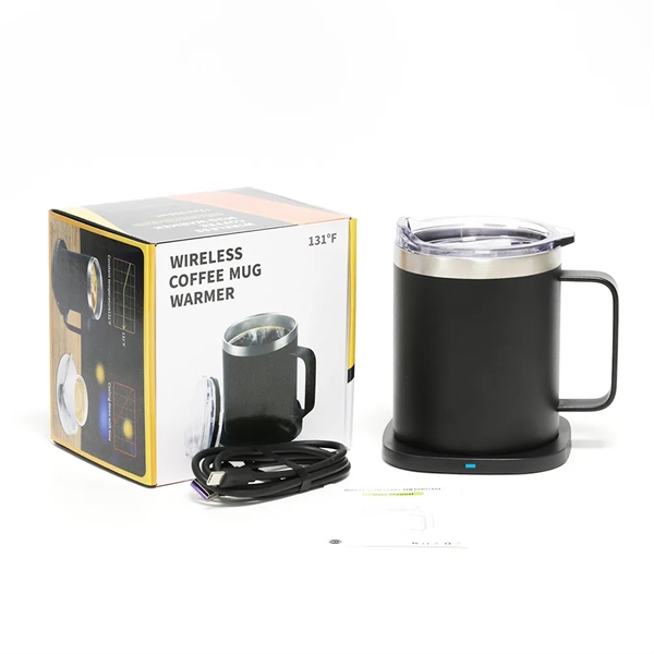 12oz. Coffee Mug Warmer Set With Wireless Charging - 12oz. Coffee Mug Warmer Set With Wireless Charging - Image 5 of 6