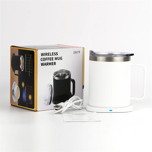 12oz. Coffee Mug Warmer Set With Wireless Charging - 12oz. Coffee Mug Warmer Set With Wireless Charging - Image 6 of 6