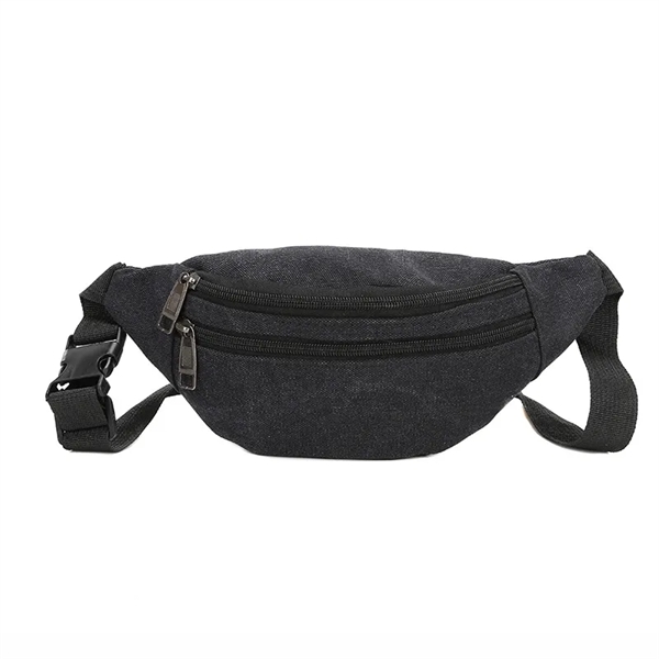 Canvas Waist Bag Belt Fanny Pack - Canvas Waist Bag Belt Fanny Pack - Image 1 of 3