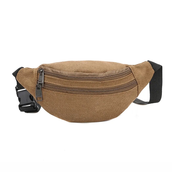 Canvas Waist Bag Belt Fanny Pack - Canvas Waist Bag Belt Fanny Pack - Image 2 of 3