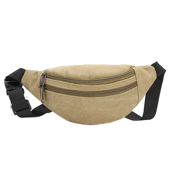 Canvas Waist Bag Belt Fanny Pack - Canvas Waist Bag Belt Fanny Pack - Image 3 of 3