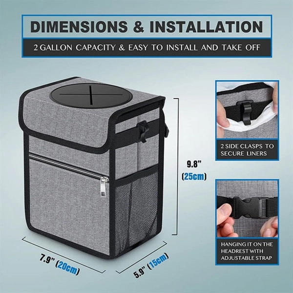 Car Organizer Trash Can Storage Bag - Car Organizer Trash Can Storage Bag - Image 1 of 3
