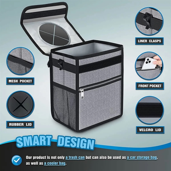 Car Organizer Trash Can Storage Bag - Car Organizer Trash Can Storage Bag - Image 2 of 3