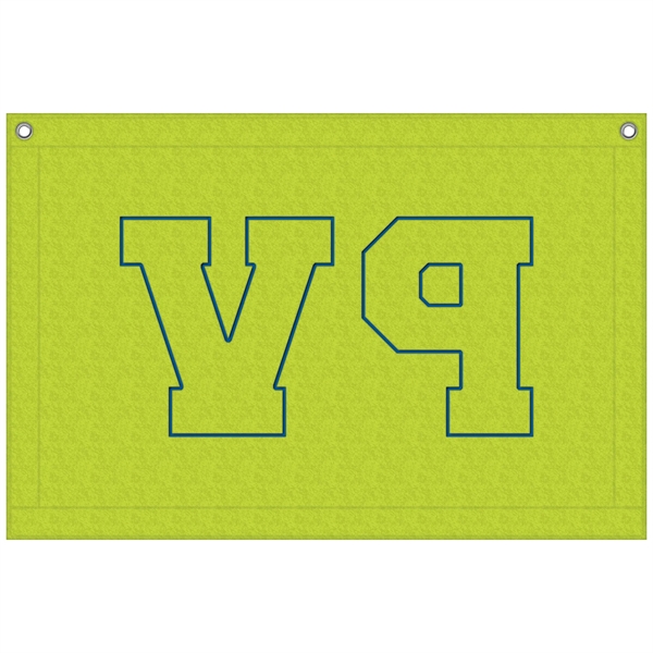 12" x 18" Appliqued Felt Banner - 12" x 18" Appliqued Felt Banner - Image 1 of 6