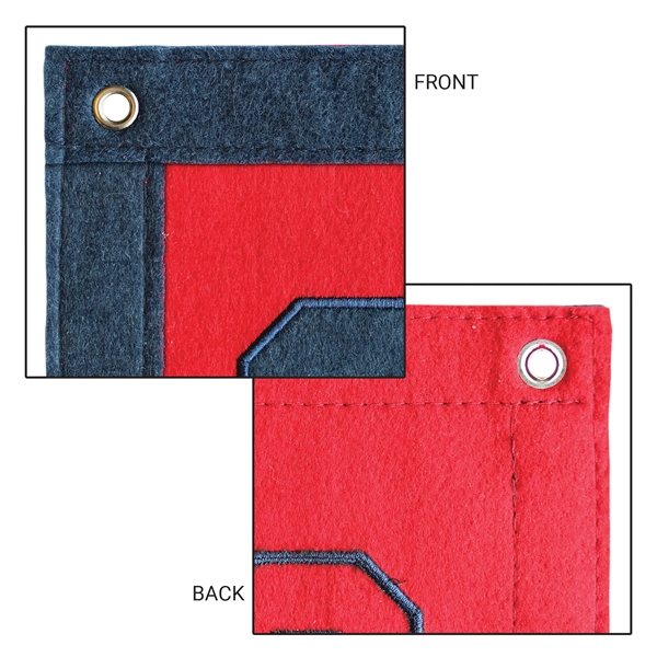 12" x 18" Appliqued Felt Banner - 12" x 18" Appliqued Felt Banner - Image 4 of 6