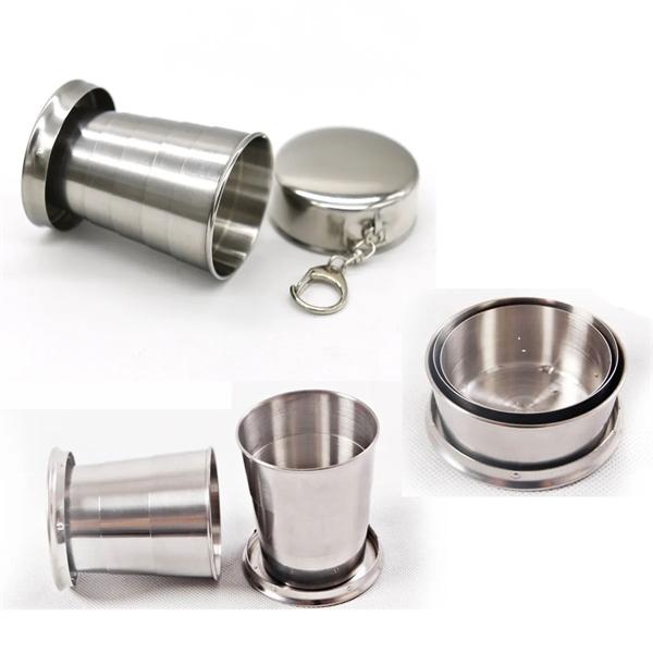 Travel Cup Stainless Steel Folding - Travel Cup Stainless Steel Folding - Image 3 of 3