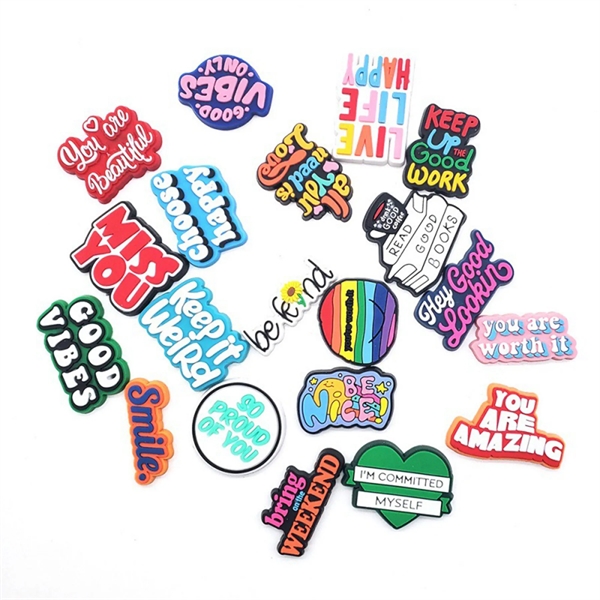 Custom Shape Pvc Shoe Charms -Moq Is 100Pcs - Custom Shape Pvc Shoe Charms -Moq Is 100Pcs - Image 1 of 4