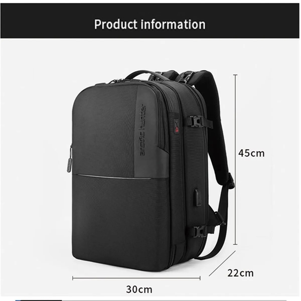 Customized Business Backpack Detachable Travel Laptop Bag - Customized Business Backpack Detachable Travel Laptop Bag - Image 2 of 6